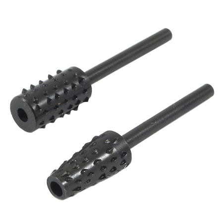 Forney Mini-Rotary Rasp Set with 1/8 in Shaft, 2-Piece 60216